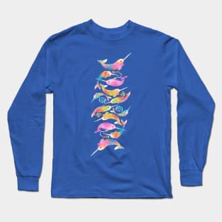 Rainbow Narwhals Long Sleeve T-Shirt